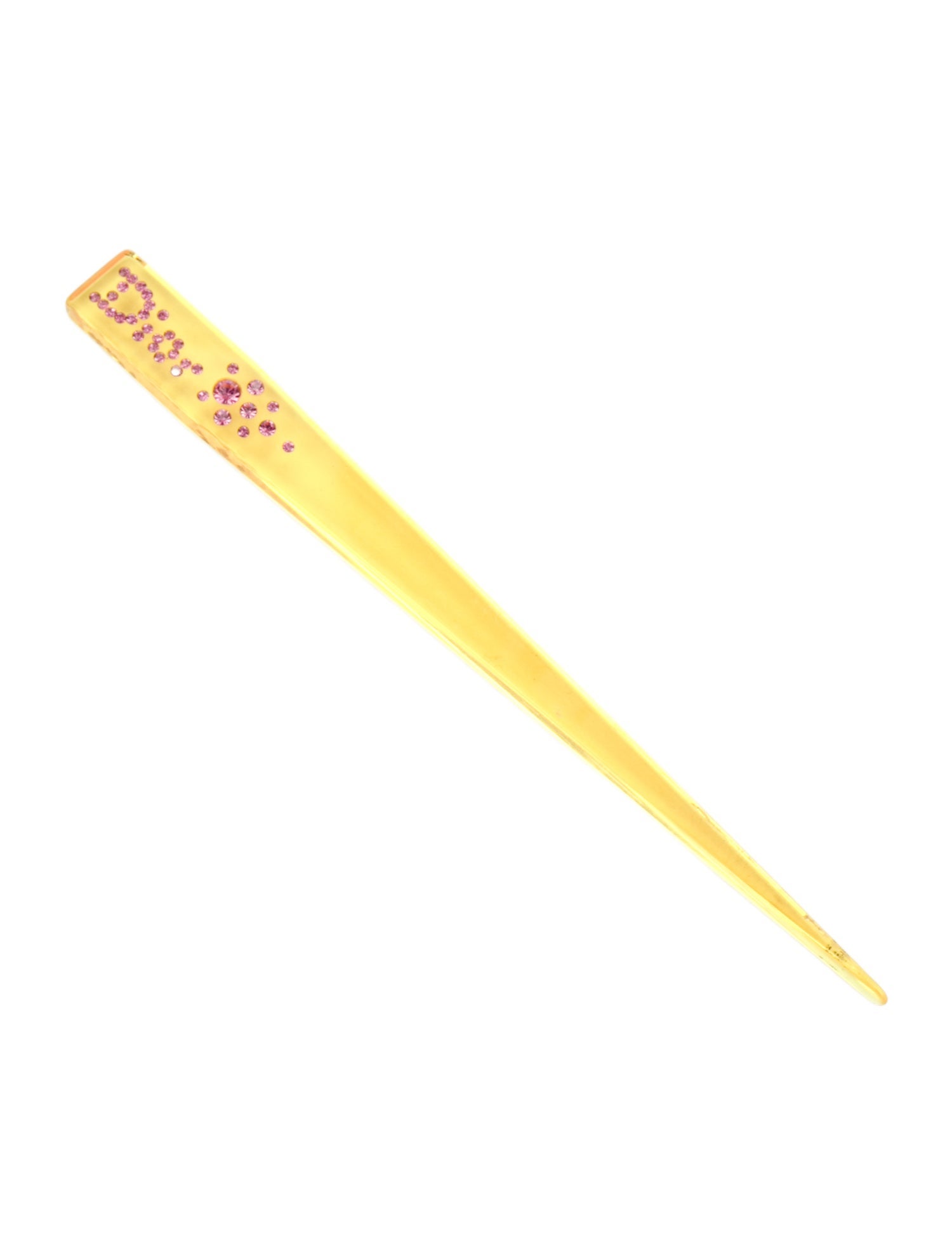 Christian Dior Crystal Embellished Lucite Hair Stick