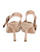 Christian Dior Suede Bow Accents Slingback Pumps