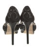 Christian Dior Cannage Pattern Suede D'Orsay Pumps