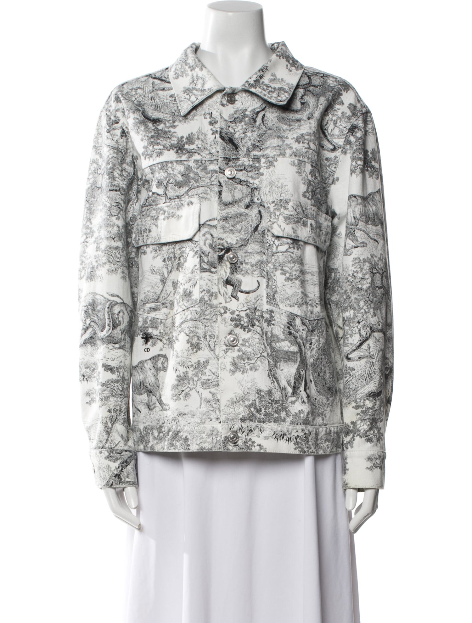 Christian Dior Floral Print Evening Jacket