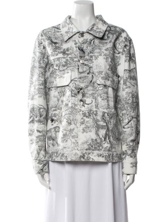 Christian Dior Floral Print Evening Jacket