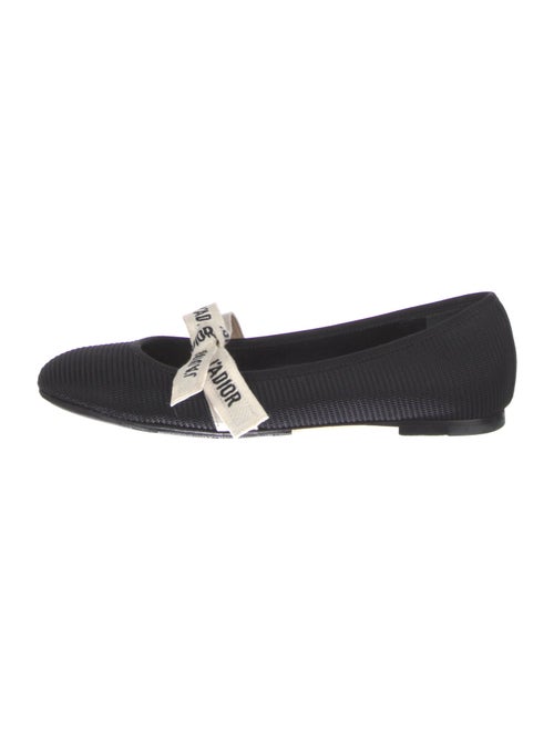 Christian Dior Bow Accents Mary Jane Flats
