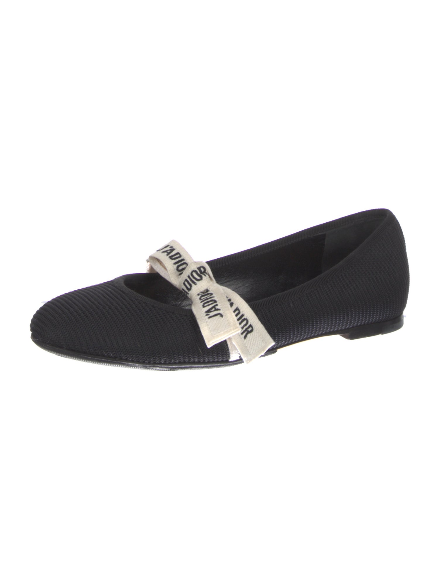 Christian Dior Bow Accents Mary Jane Flats