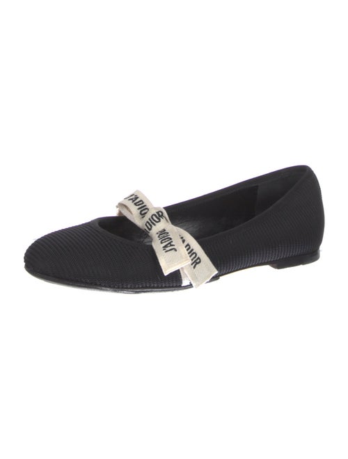 Christian Dior Bow Accents Mary Jane Flats