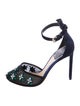 Christian Dior Diorissimo Pattern Suede D'Orsay Pumps
