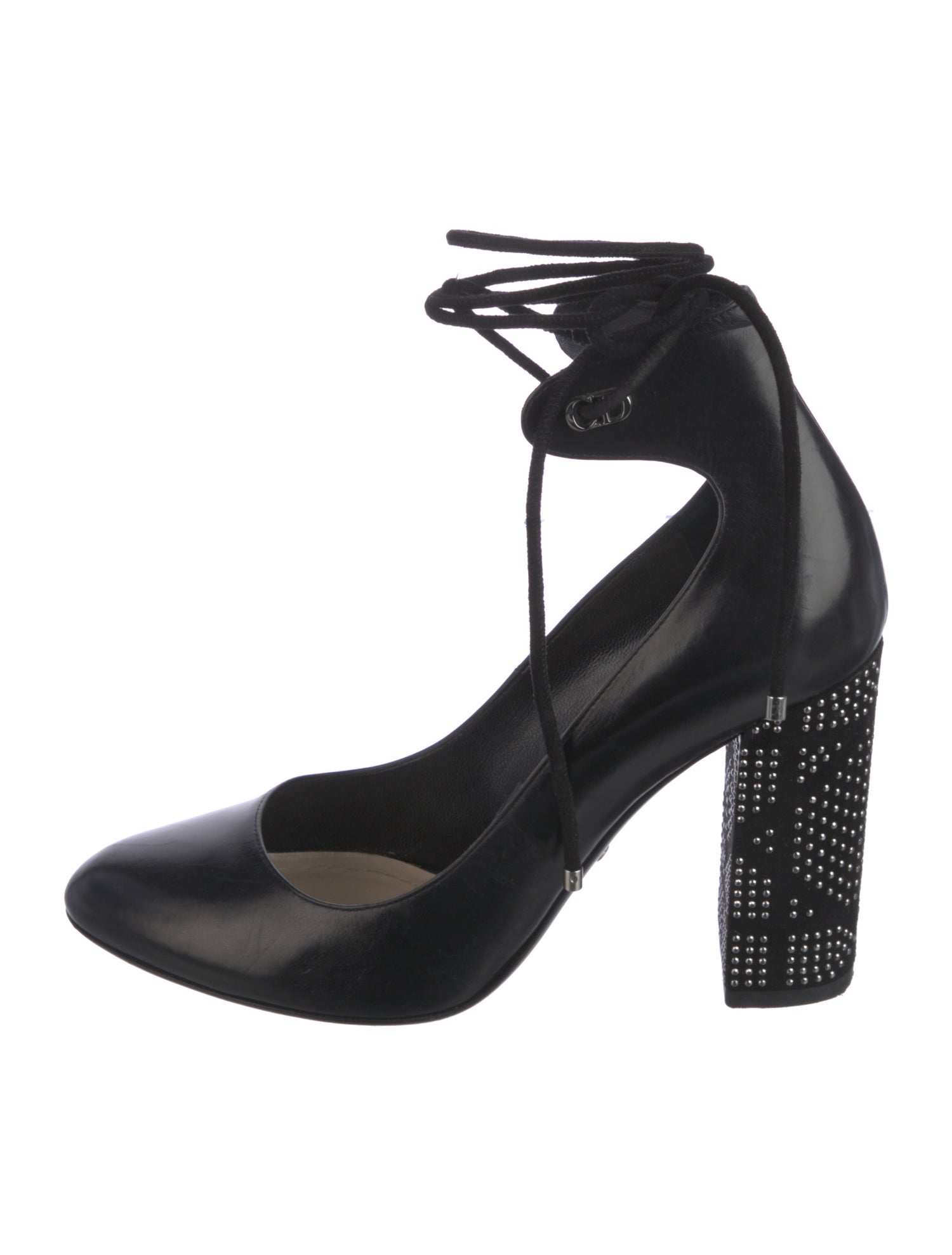 Christian Dior Leather Studded Accents Pumps
