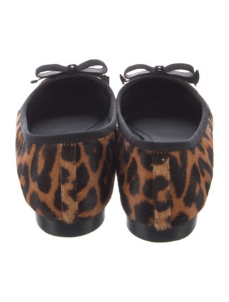 Christian Dior Ponyhair Animal Print Flats