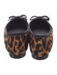 Christian Dior Ponyhair Animal Print Flats