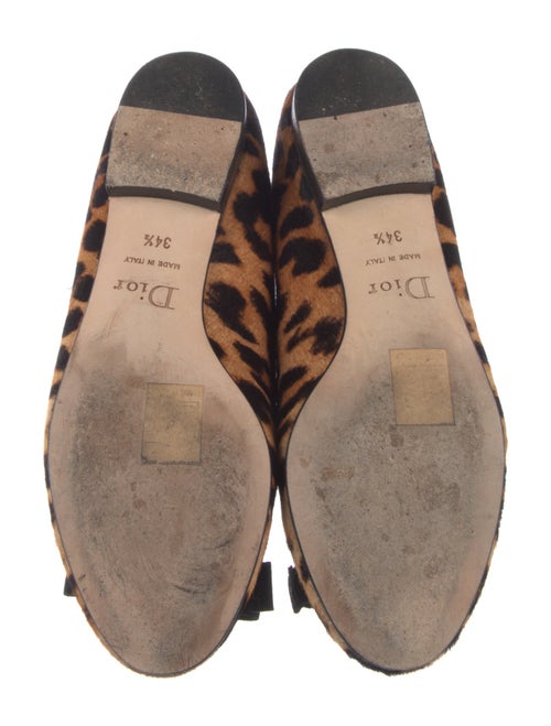 Christian Dior Ponyhair Animal Print Flats