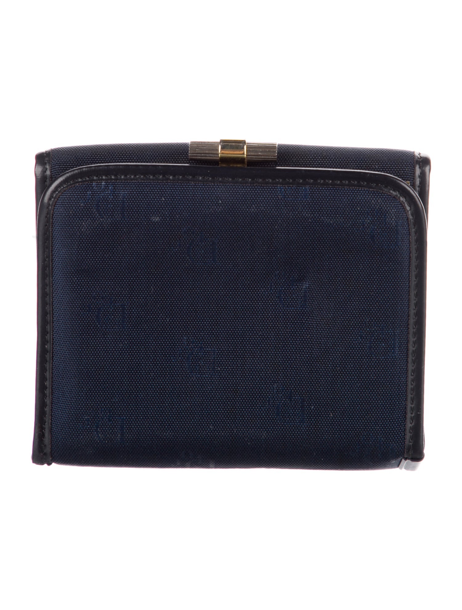 Christian Dior Vintage Canvas Compact Wallet