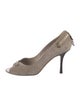 Christian Dior Cannage Pattern Suede Pumps