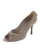 Christian Dior Cannage Pattern Suede Pumps