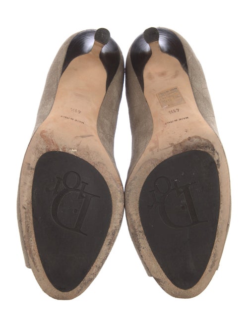 Christian Dior Cannage Pattern Suede Pumps