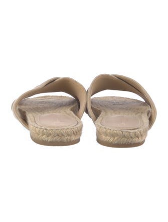 Christian Dior Canvas Embroidered Accent Espadrilles