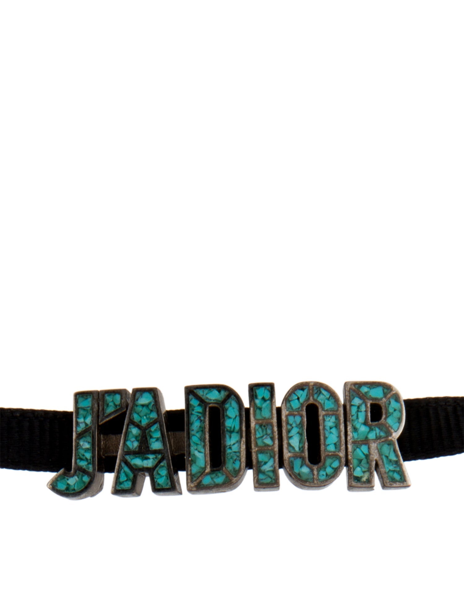 Christian Dior Enamel & Ribbon J'Adior Chocker Necklace