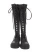 Christian Dior Leather Printed Combat Boots