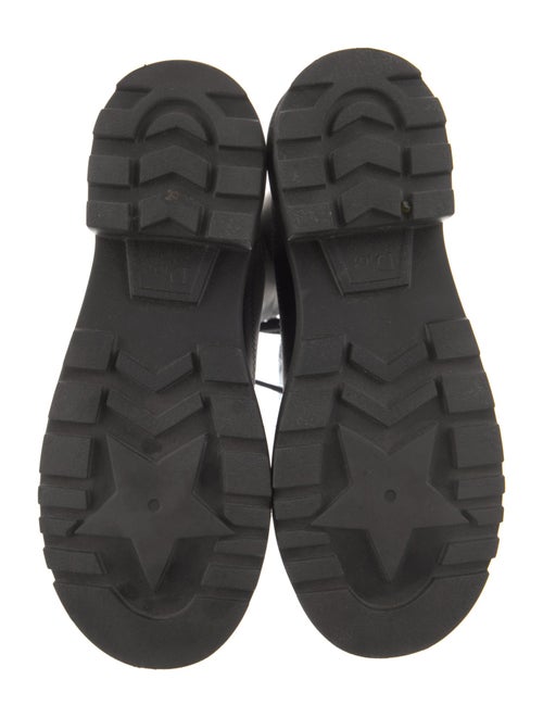 Christian Dior Leather Printed Combat Boots