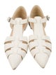 Christian Dior Leather Cutout Accent D'Orsay Flats