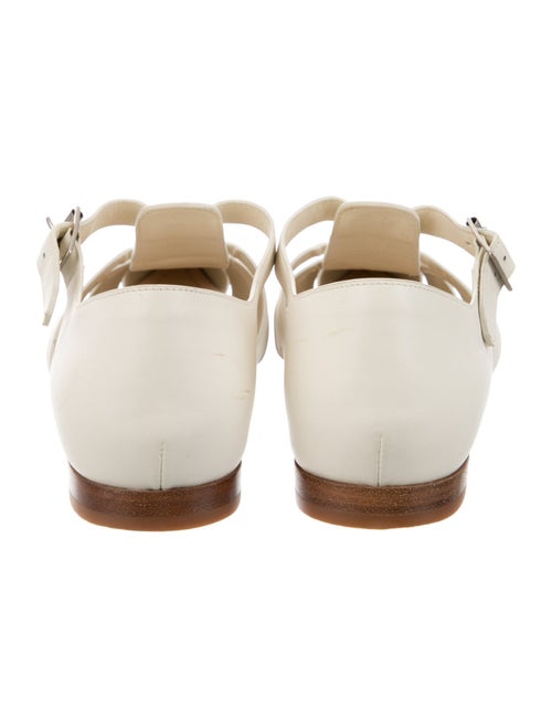 Christian Dior Leather Cutout Accent D'Orsay Flats