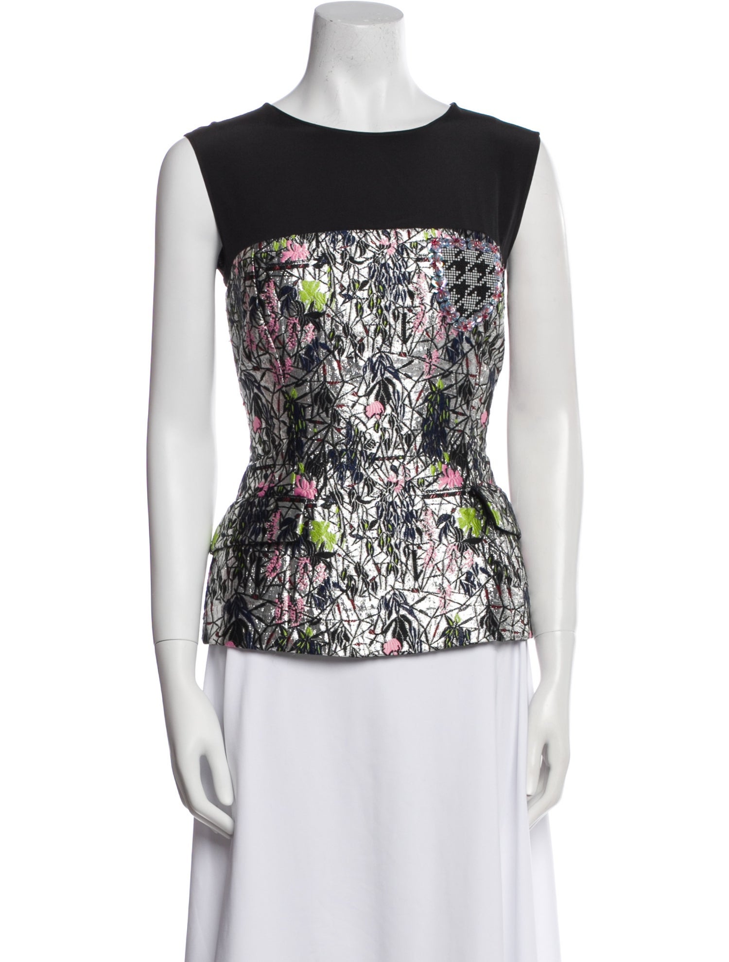 Christian Dior 2014 Floral Print Top