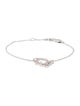 Christian Dior Crystal Logo Link Station Bracelet