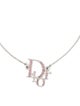 Christian Dior Crystal Logo Link Station Bracelet