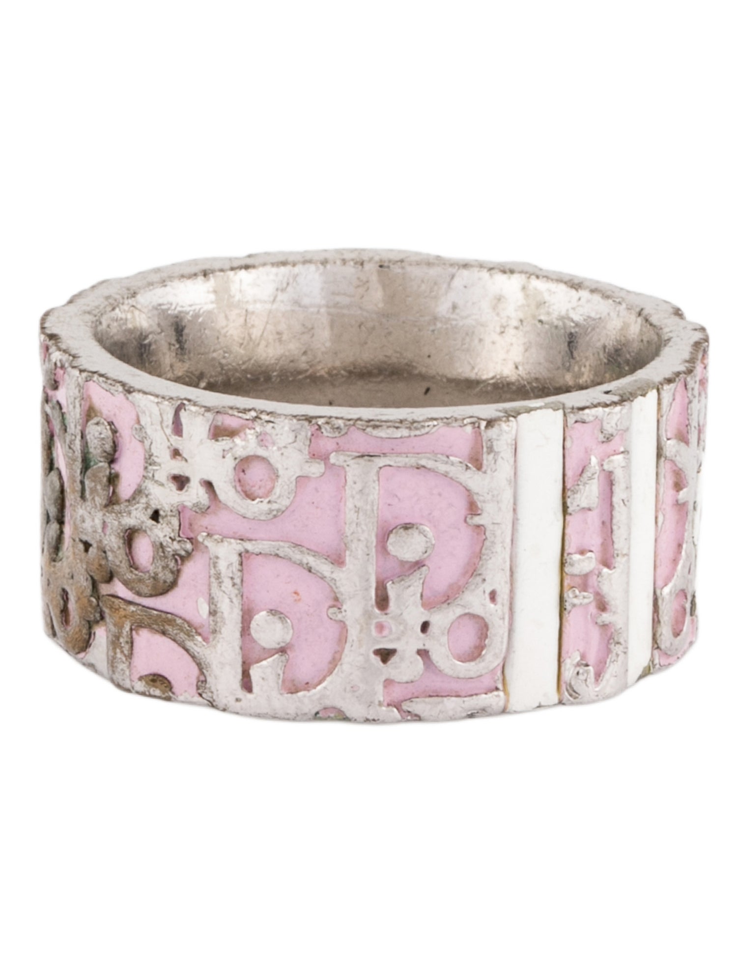 Christian Dior Enamel Trotter Band Ring