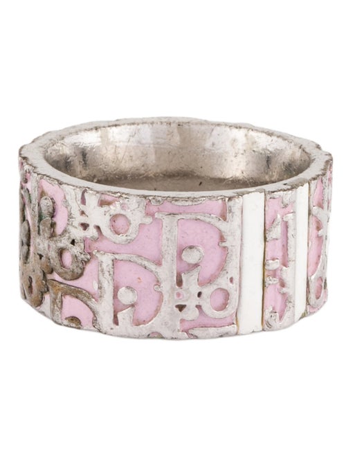 Christian Dior Enamel Trotter Band Ring