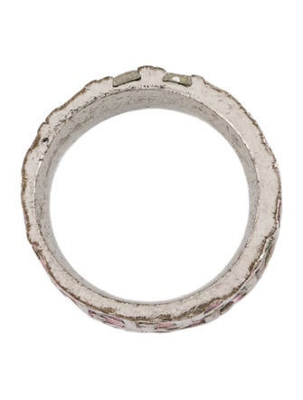 Christian Dior Enamel Trotter Band Ring