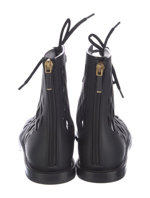 Christian Dior Leather Cutout Accent Gladiator Sandals