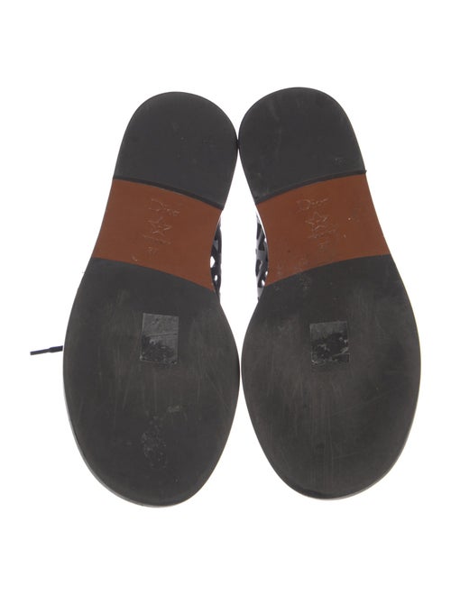 Christian Dior Leather Cutout Accent Gladiator Sandals