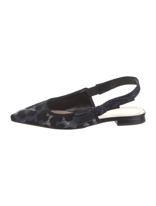 Christian Dior Animal Print Slingback Flats
