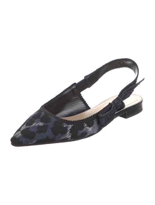 Christian Dior Animal Print Slingback Flats