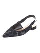 Christian Dior Animal Print Slingback Flats