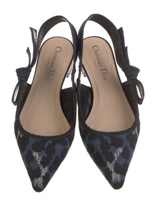 Christian Dior Animal Print Slingback Flats