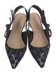 Christian Dior Animal Print Slingback Flats