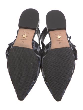 Christian Dior Animal Print Slingback Flats