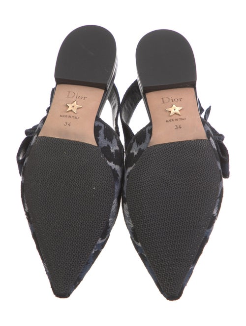 Christian Dior Animal Print Slingback Flats