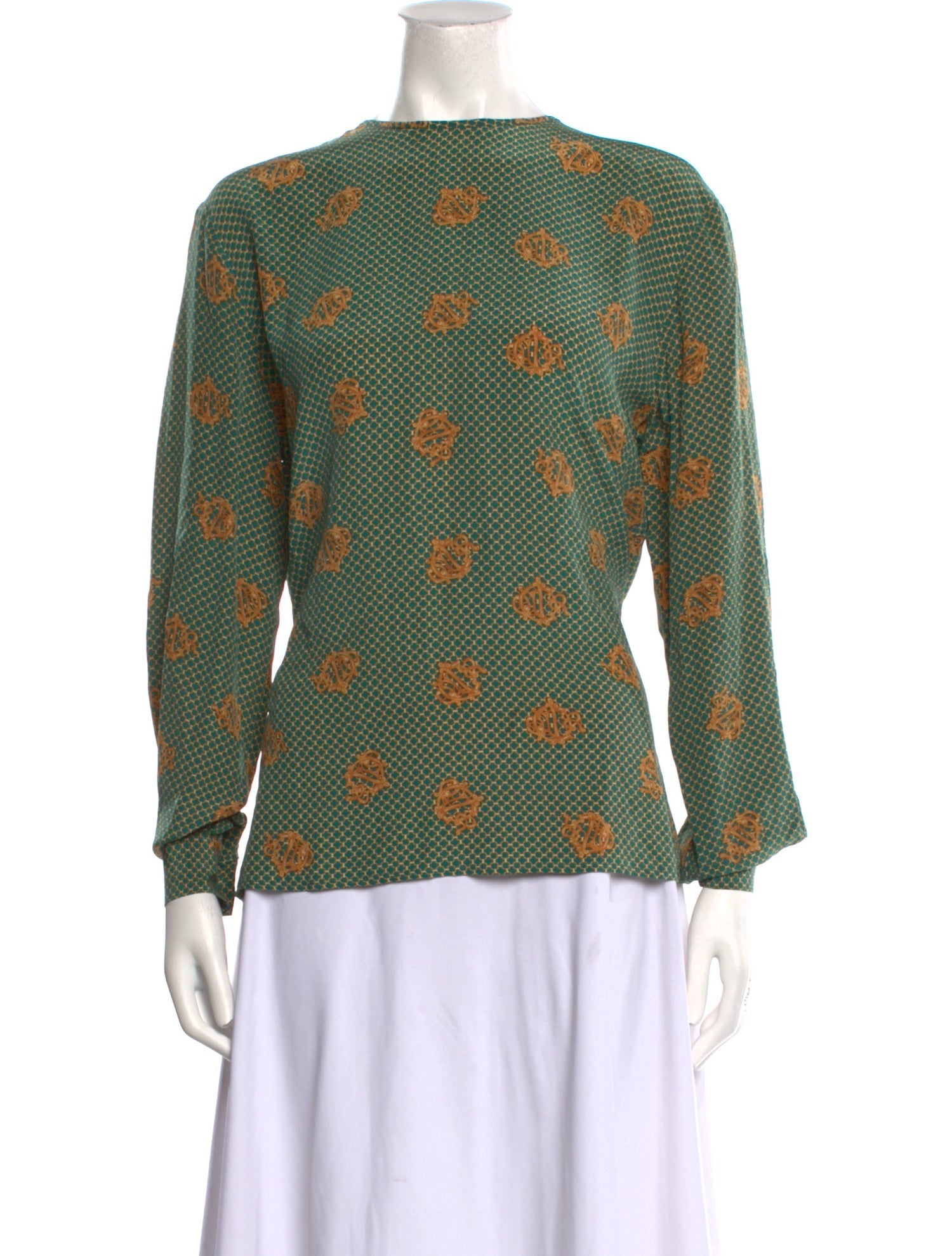 Christian Dior Silk Printed Blouse