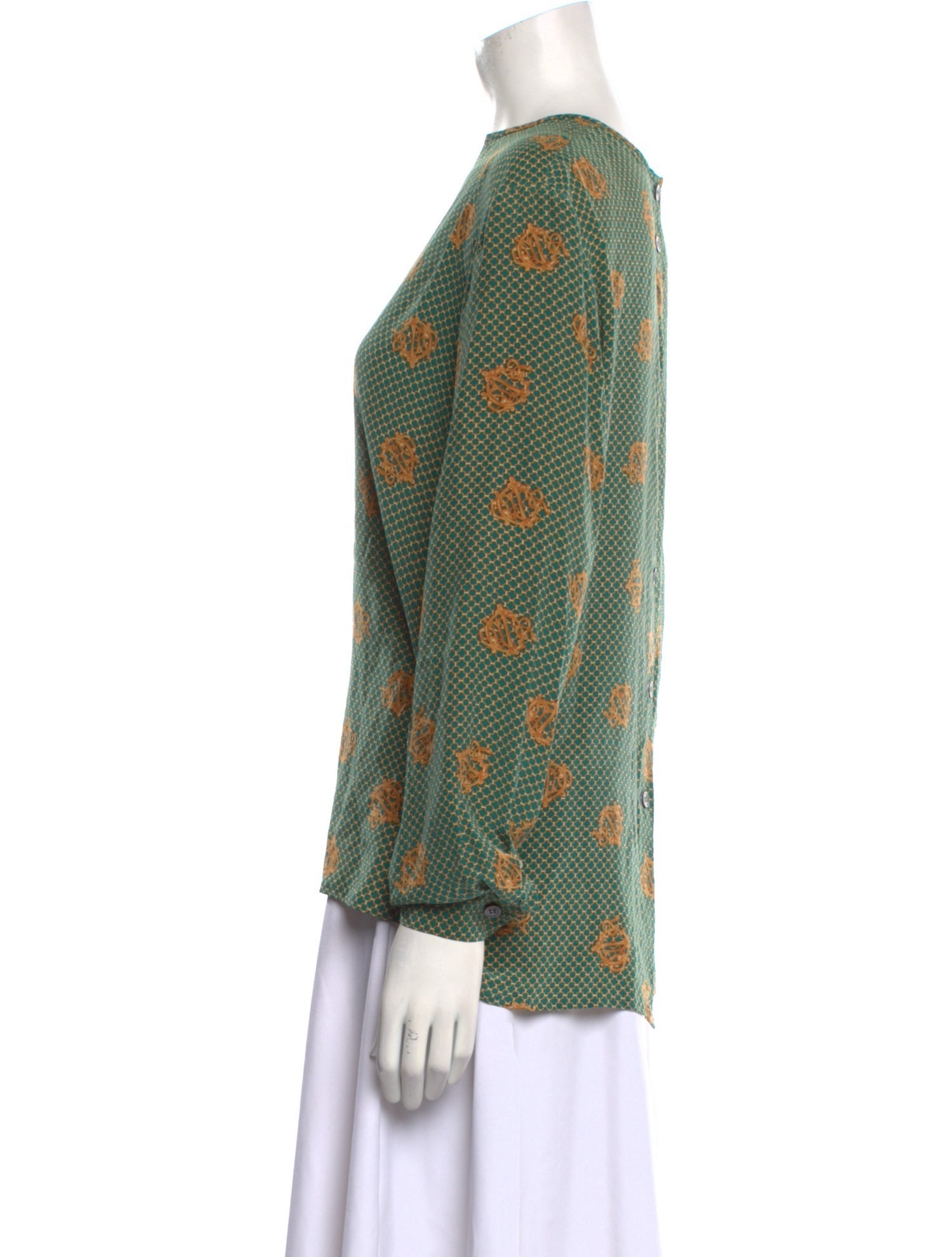 Christian Dior Silk Printed Blouse