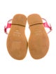 Christian Dior Girls' Straw Logo Sandals