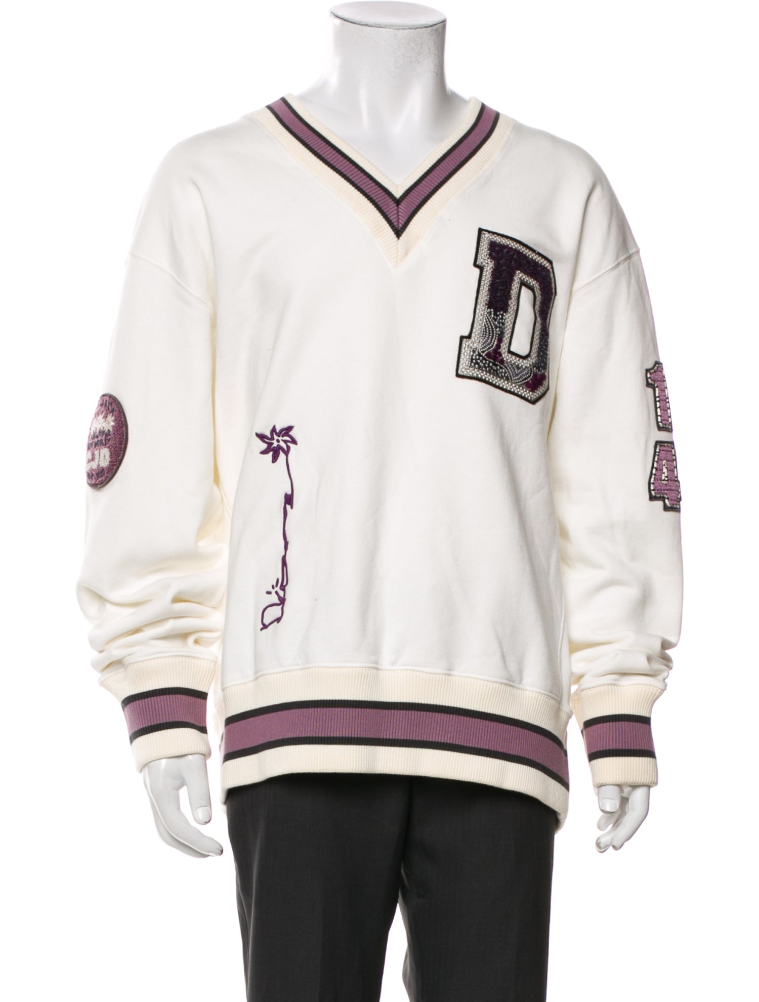 Cactus Jack Dior Graphic Print V-Neck Cardigan w/ Tags