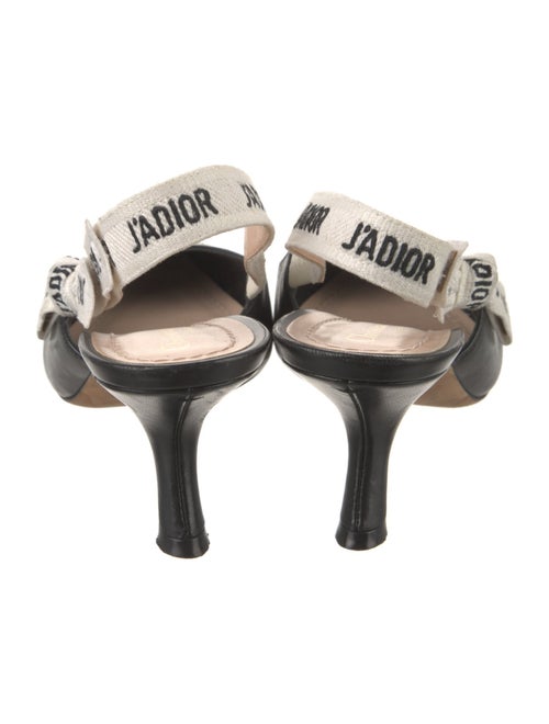 Christian Dior Leather Printed Slingback Pumps