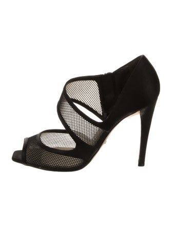 Christian Dior Mesh Mesh Accents D'Orsay Pumps