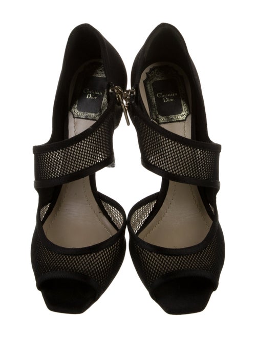Christian Dior Mesh Mesh Accents D'Orsay Pumps