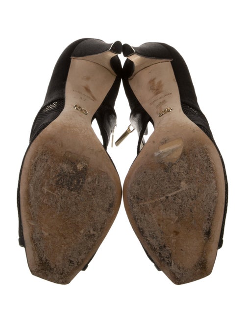 Christian Dior Mesh Mesh Accents D'Orsay Pumps