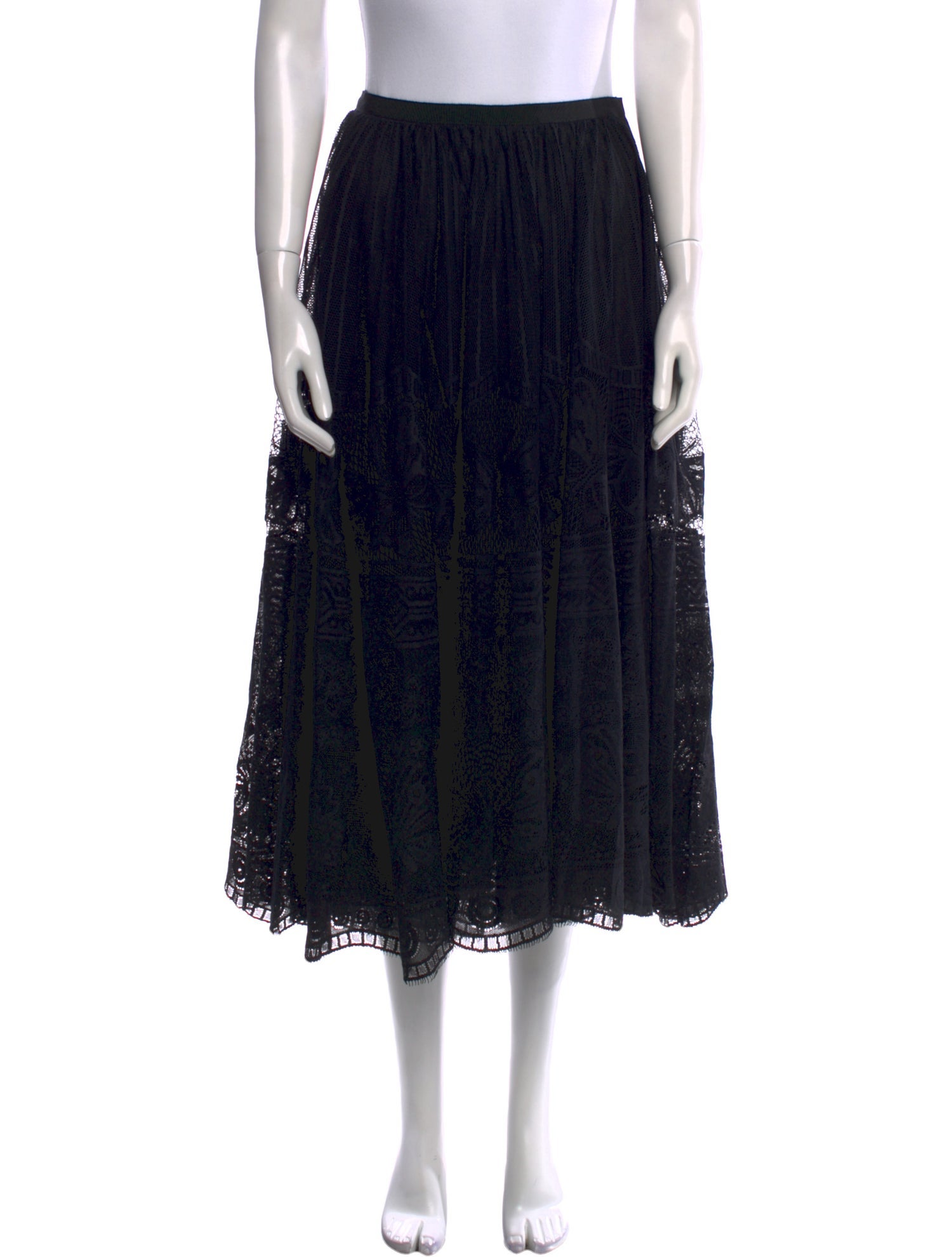 Christian Dior Silk Midi Length Skirt