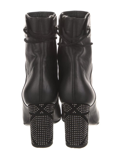 Christian Dior Leather Studded Accents Boots