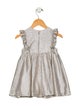 Baby Dior 2023 Girls' Ruffle Metallic Dress