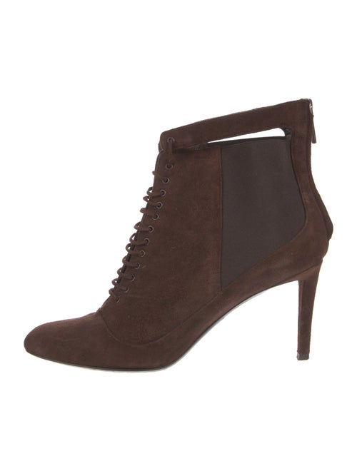 Christian Dior Suede Lace-Up Boots